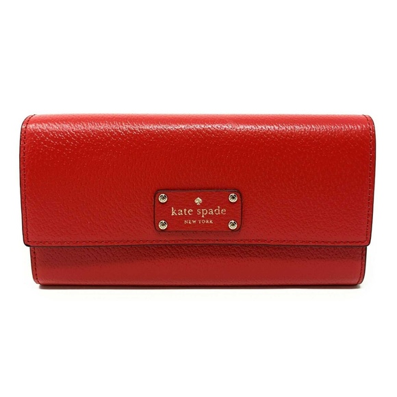 Kate Spade Handbags - Kate Spade Wellesley Jean Leather Wallet Chilli